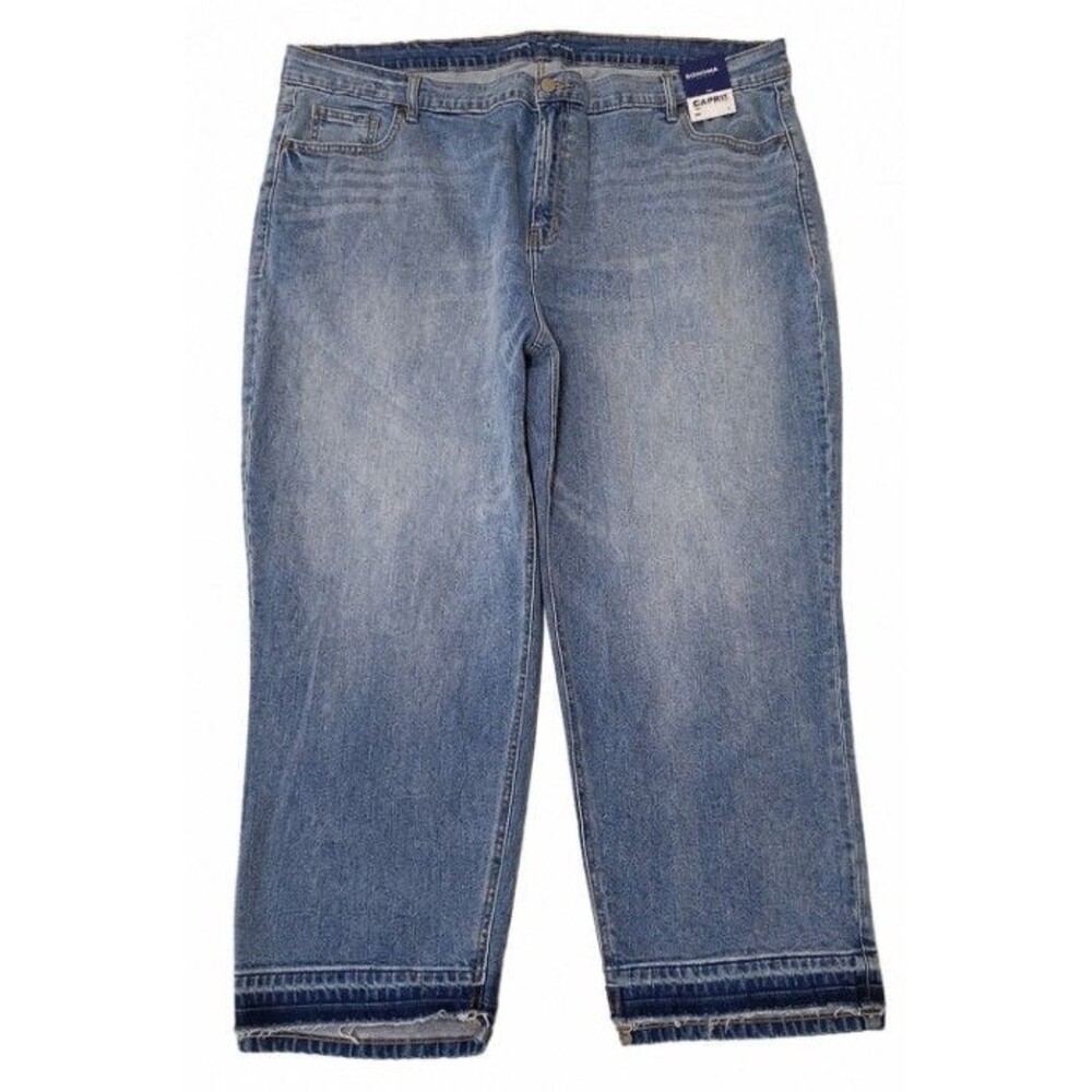 Old Navy Women's Mid Rise Boyfriend Loose Blue Ankle Jeans Size 26 NWT